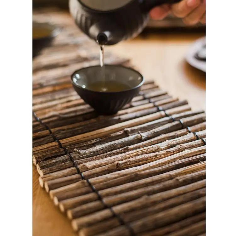 Calligraphy Brush Holder Rollup Wood Shades Rollup by RusticReach
