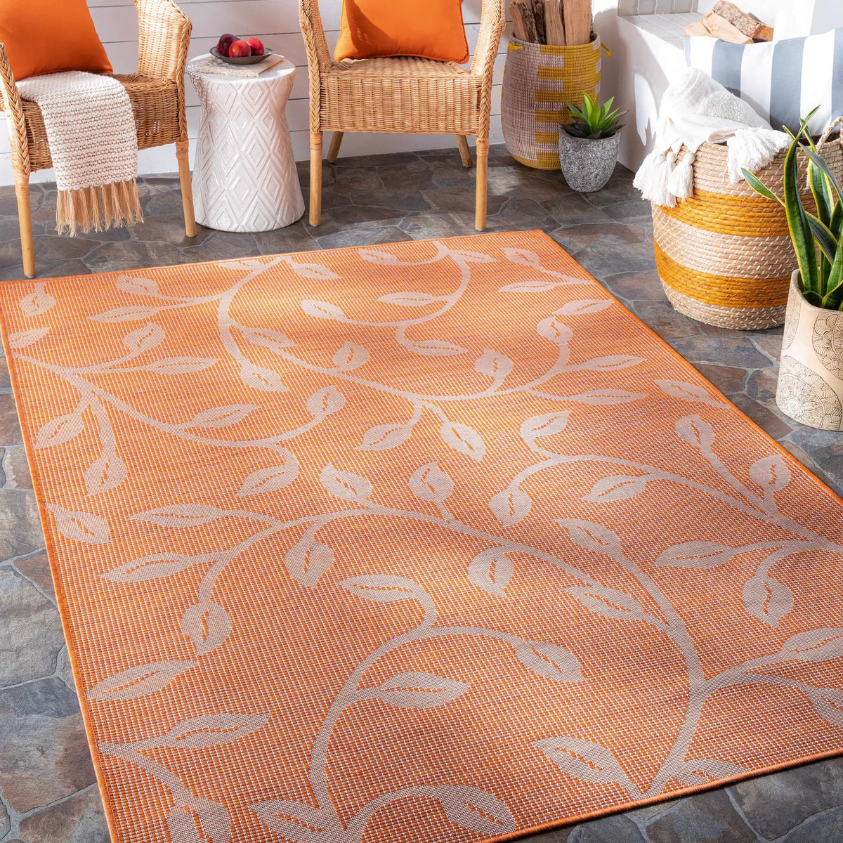 Calwell Flatweave Outdoor Area Carpet - Clearance, installed in a room