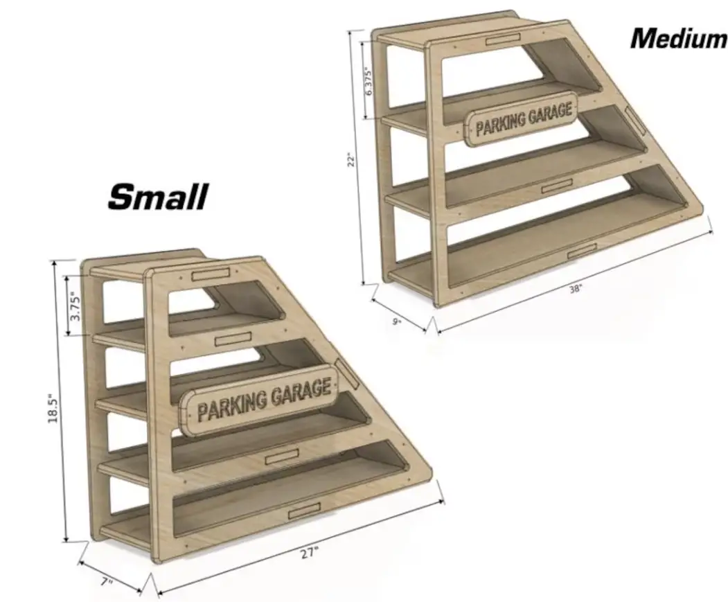 CAMDEN- Toy Car Storage + Ramp, photo 9 of 9