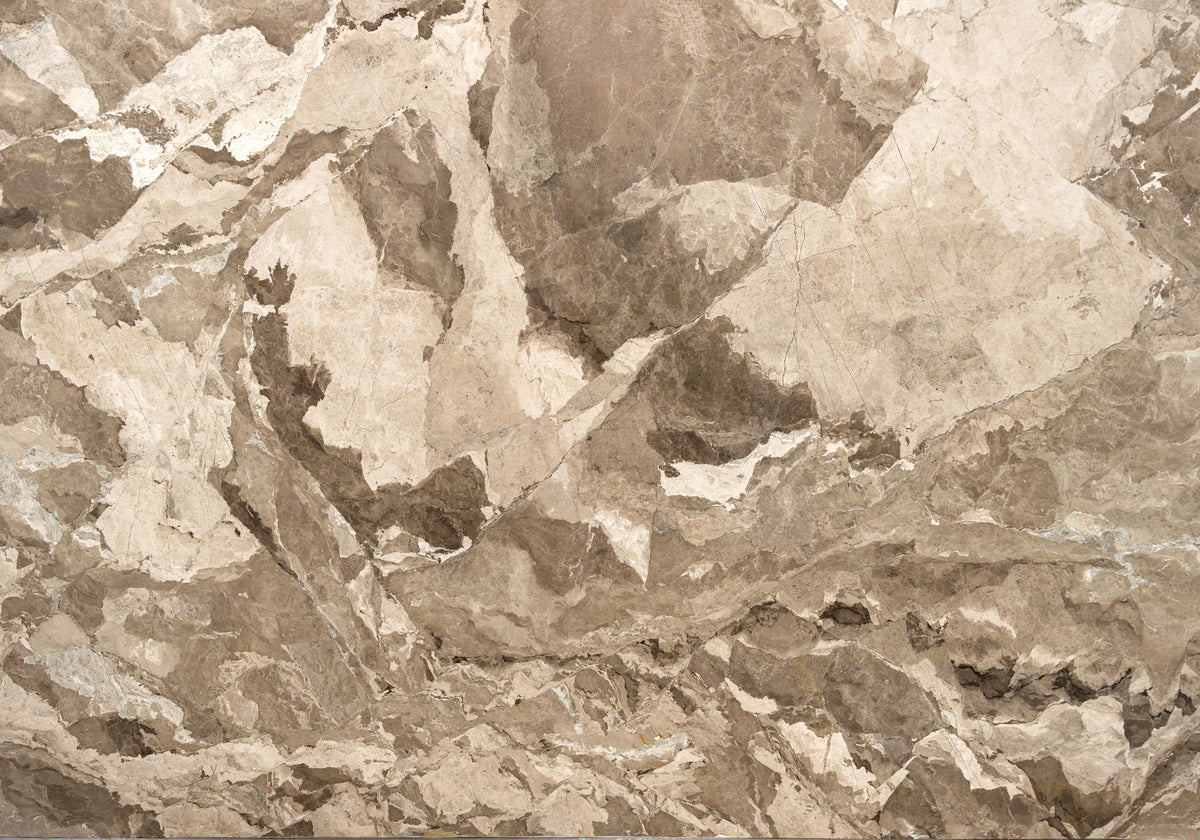 Camouflage Polished Marble Slab Random 3/4