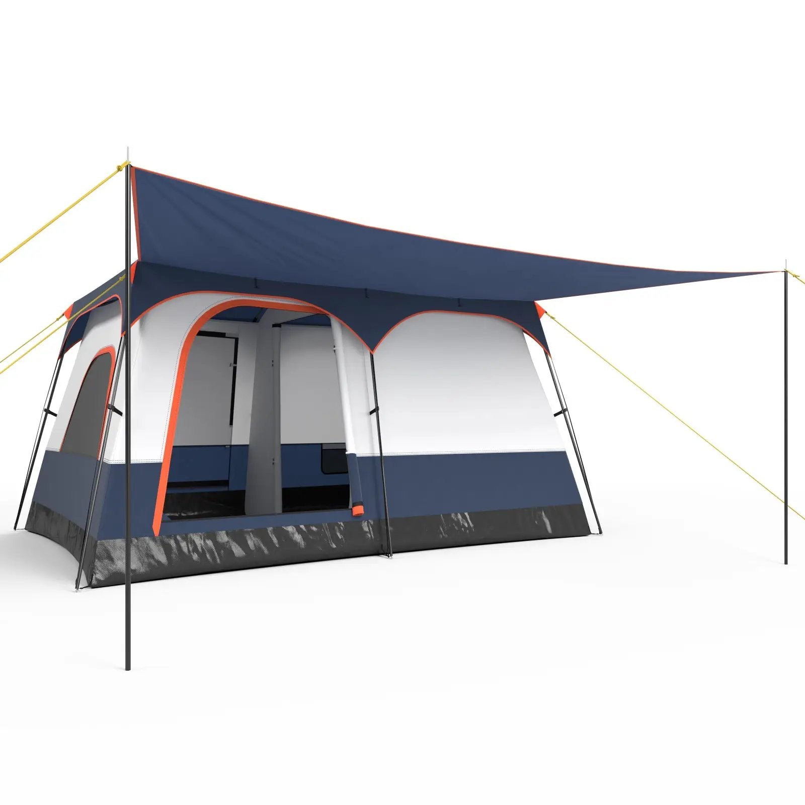 6-8 Person Camping Tent with Double Rooms and 2 Doors by DirectDeals