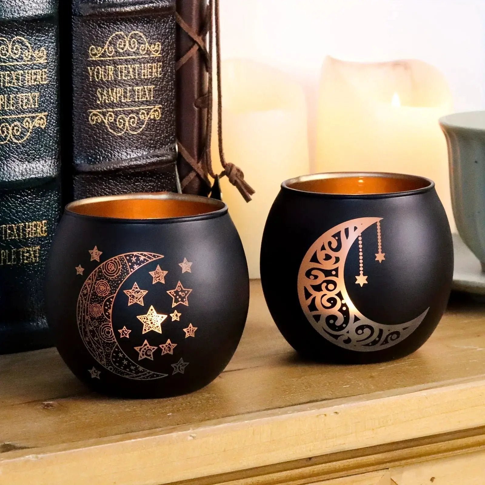Candle Holder - Decorative Glass Ramadan by House Of Avana