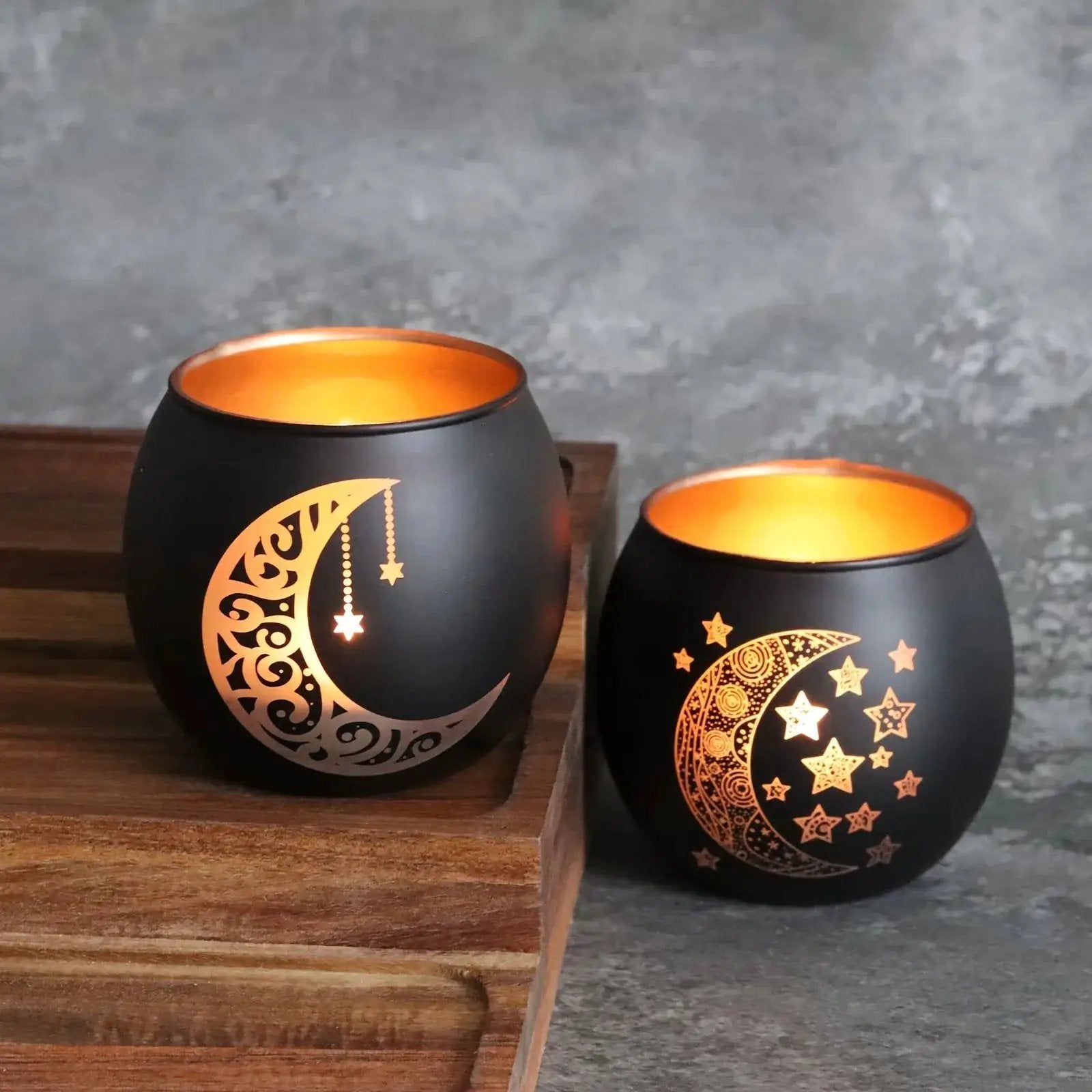 Candle Holder - Decorative Glass Ramadan by House Of Avana