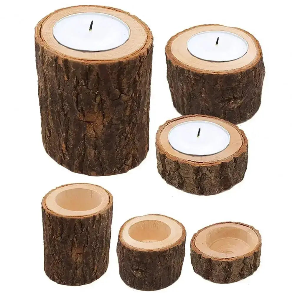 Candle Holder - Wooden Mini by House Of Avana