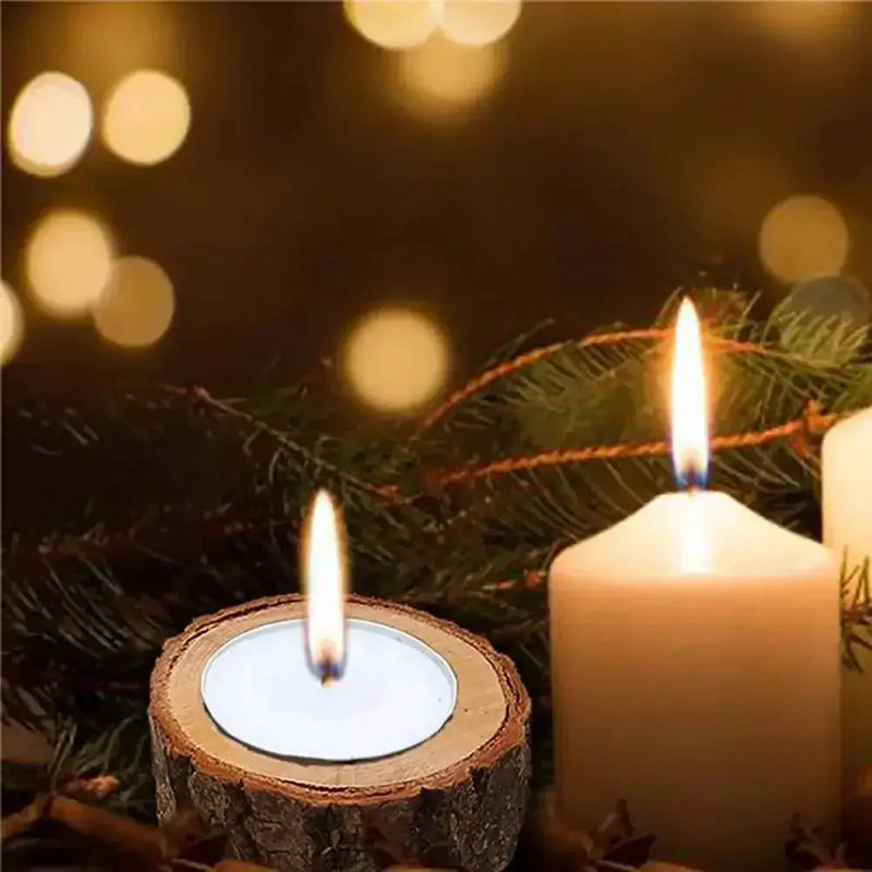 Candle Holder - Wooden Mini by House Of Avana