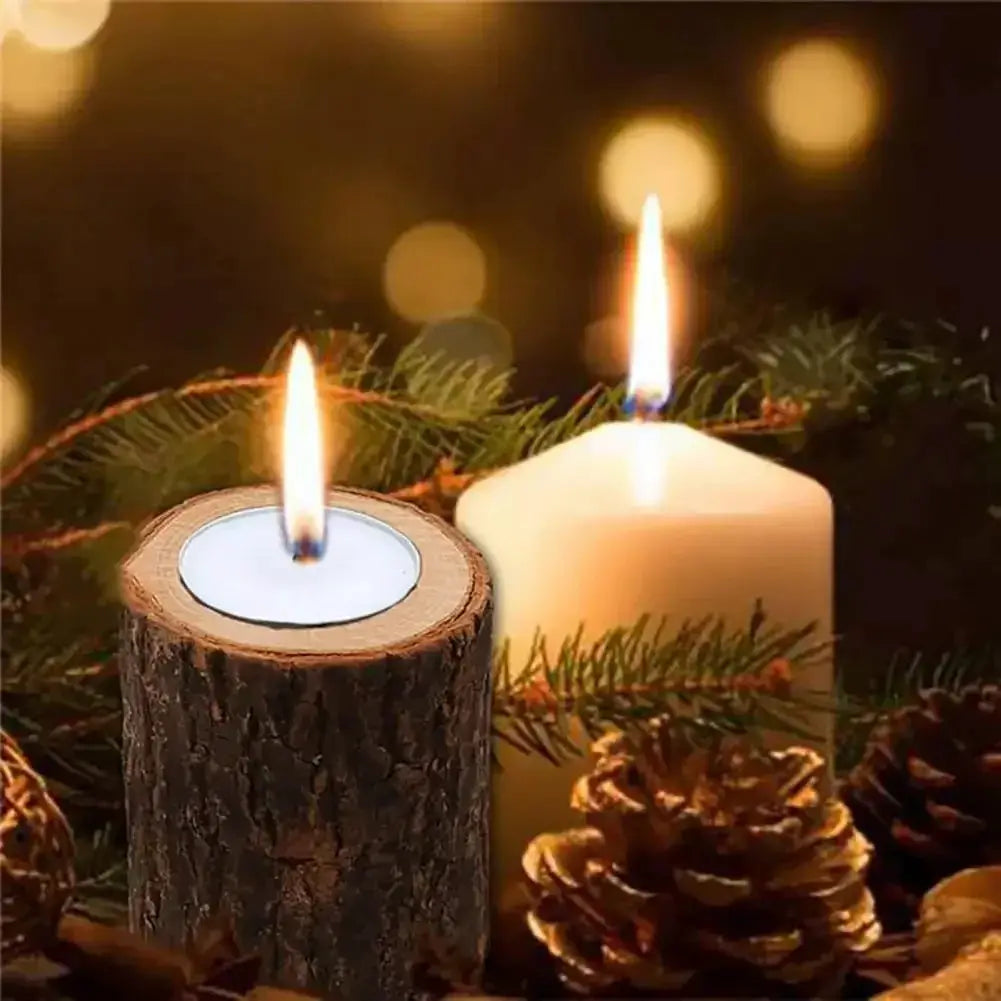 Candle Holder - Wooden Mini by House Of Avana