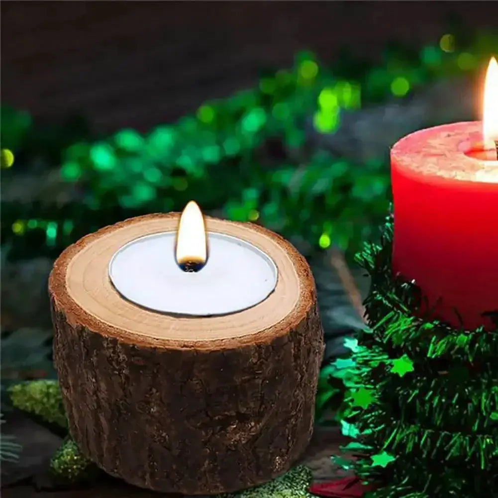 Candle Holder - Wooden Mini by House Of Avana