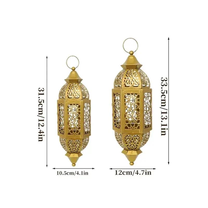 Candle Lantern - Hanging Cast Iron by House Of Avana
