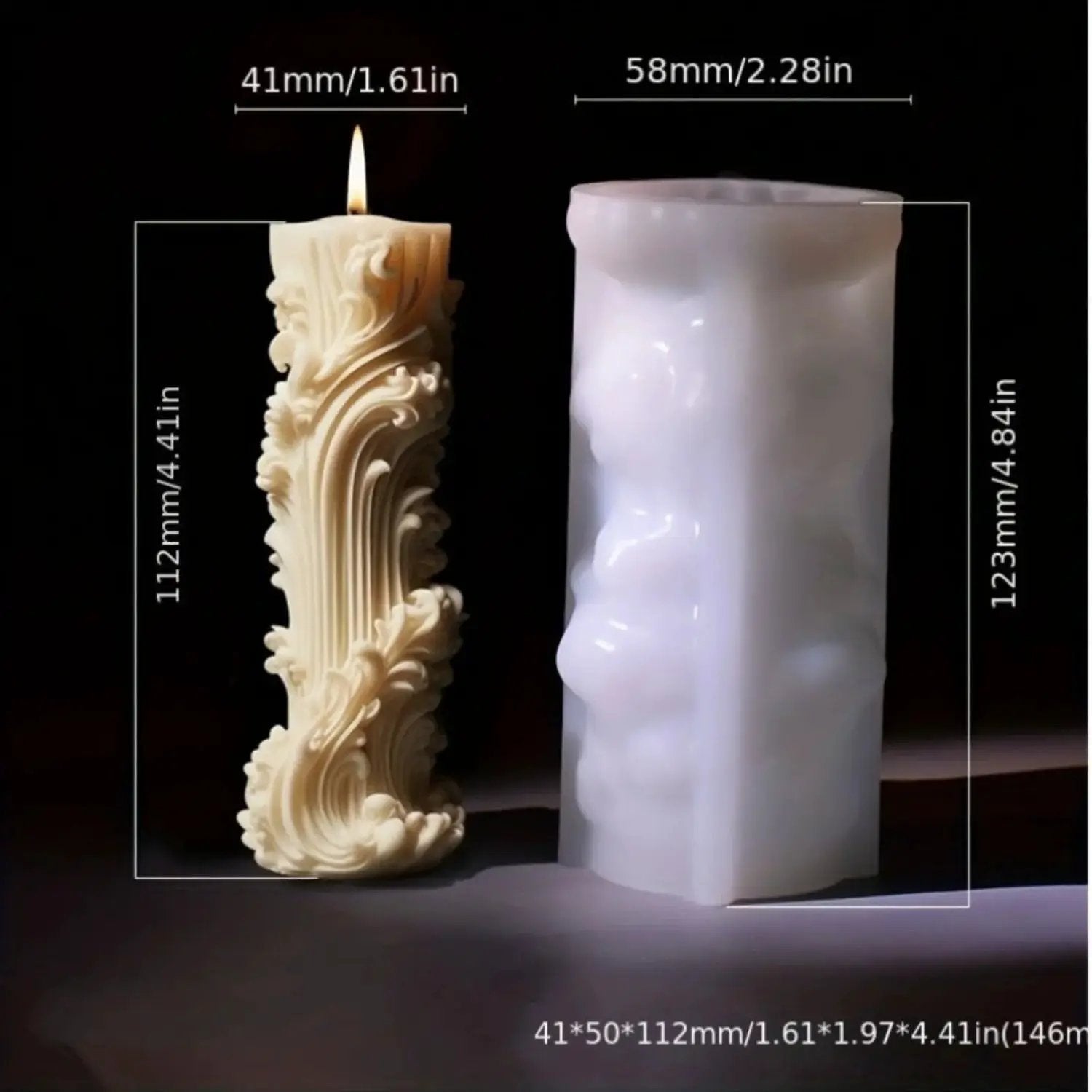 Candle Mold - Romantic Wax Irregular by House Of Avana
