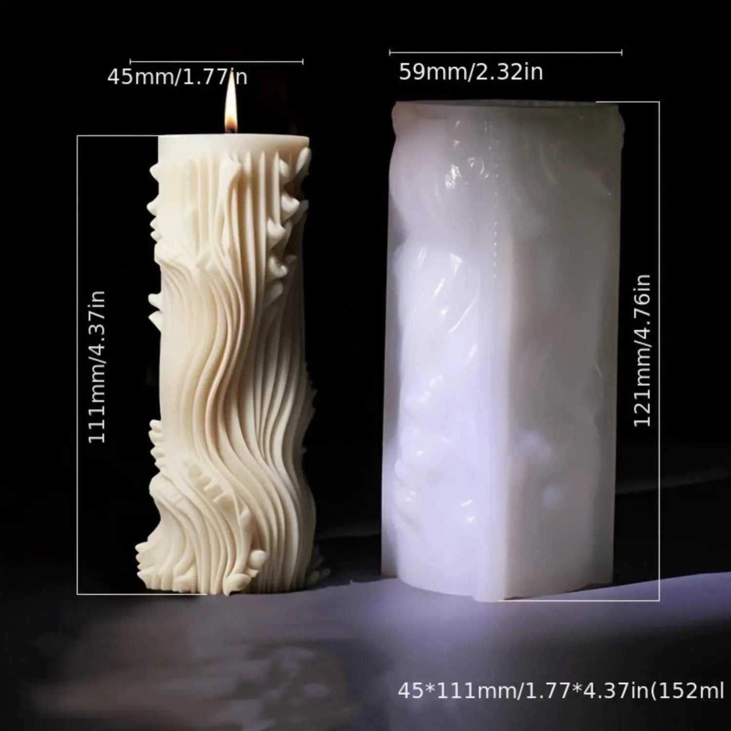 Candle Mold - Romantic Wax Irregular by House Of Avana