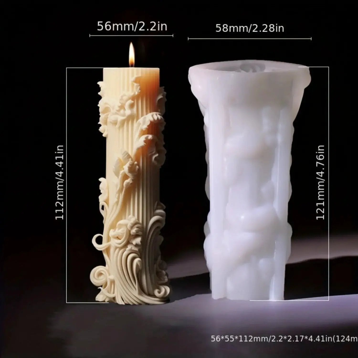 Candle Mold - Romantic Wax Irregular by House Of Avana
