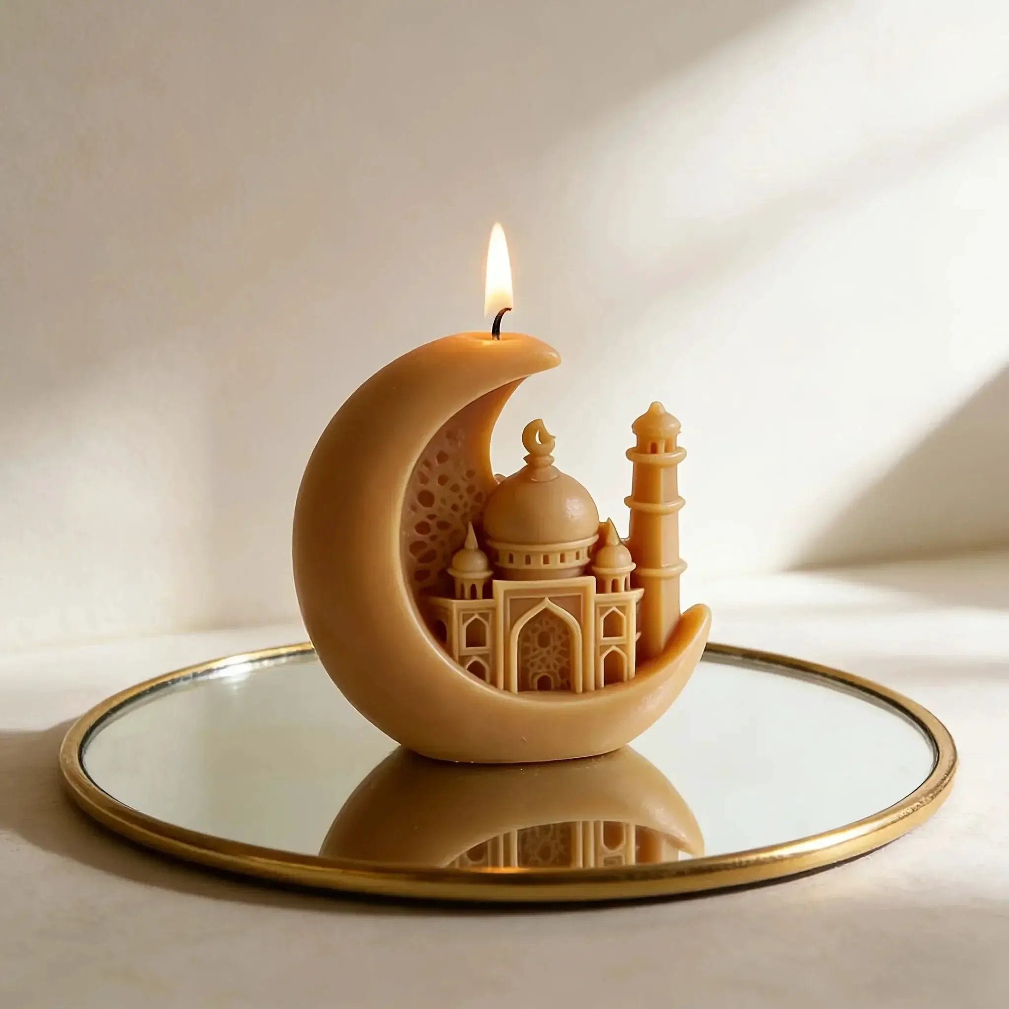 Candle - Scented Ceramic Crescent Moon by House Of Avana
