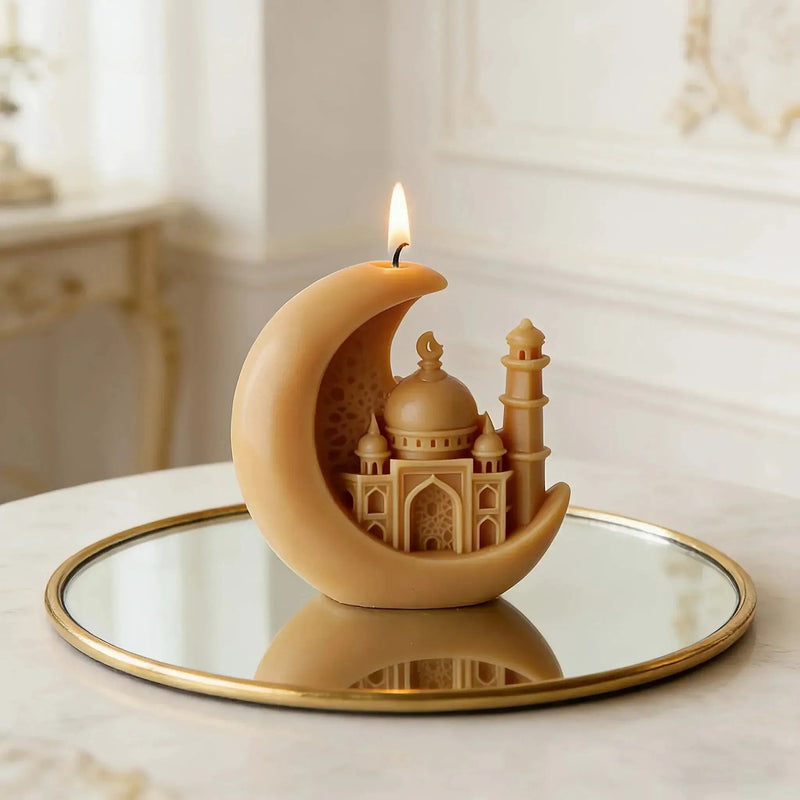 Candle - Scented Ceramic Crescent Moon by House Of Avana