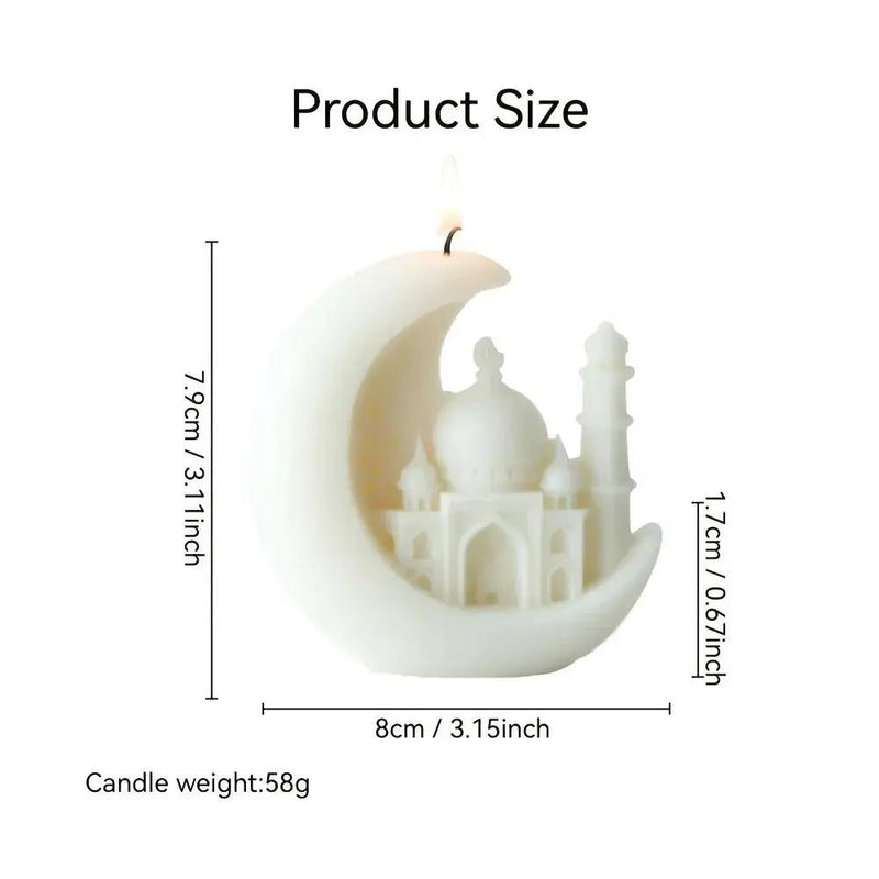Candle - Scented Ceramic Crescent Moon by House Of Avana