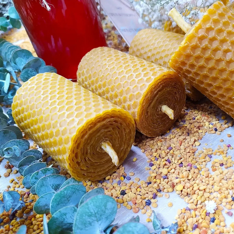 Candle Set - Decorative Beeswax 4pcs by House Of Avana