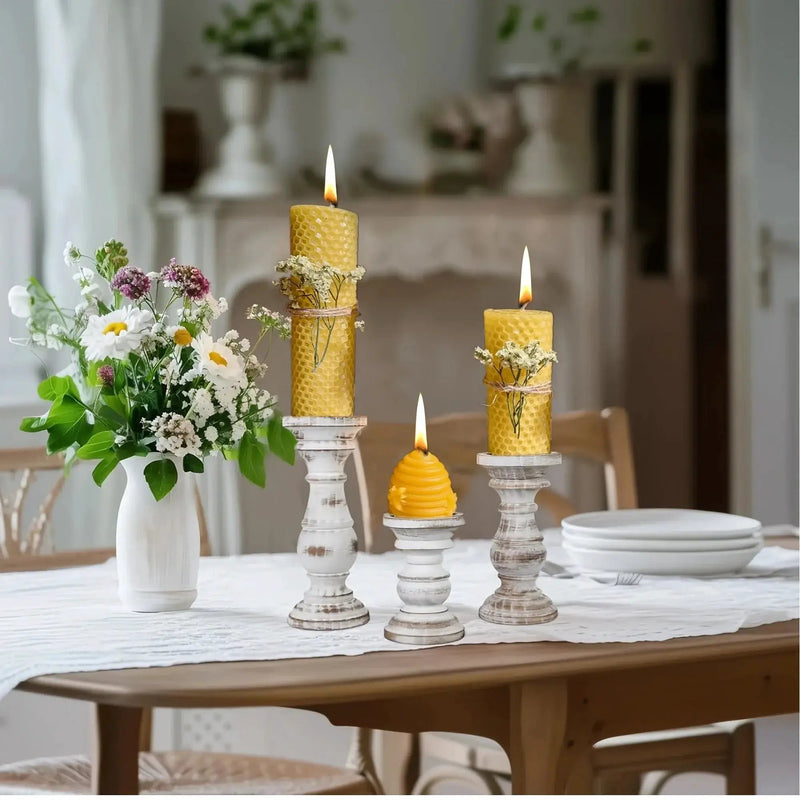 Candle Set - Decorative Beeswax 4pcs by House Of Avana