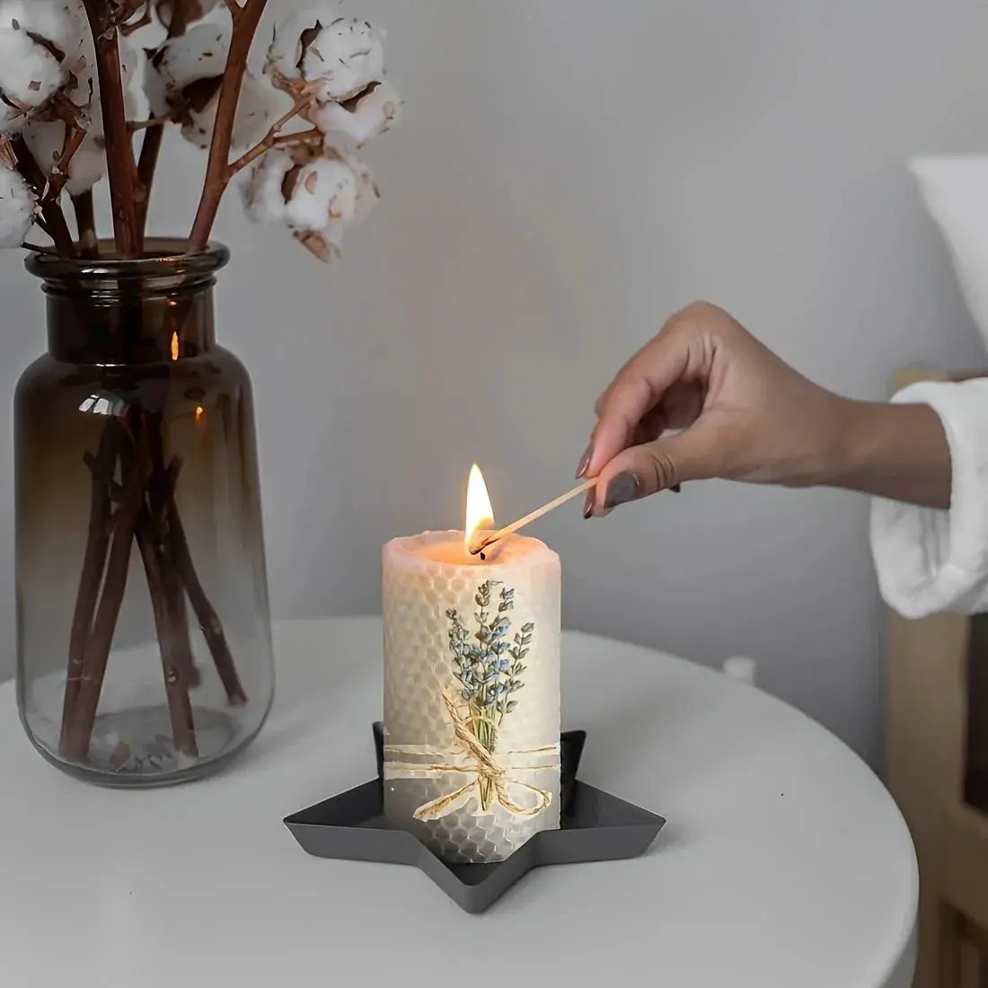 Candles - Lavender Beeswax 3-Pack by House Of Avana
