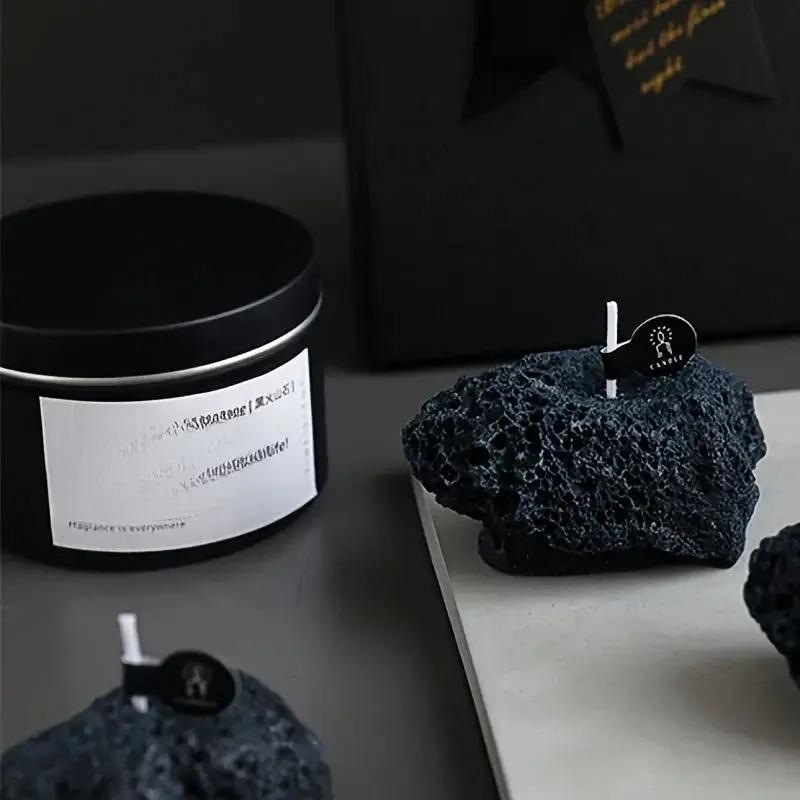 Candles - Meteorite Stone Set by House Of Avana