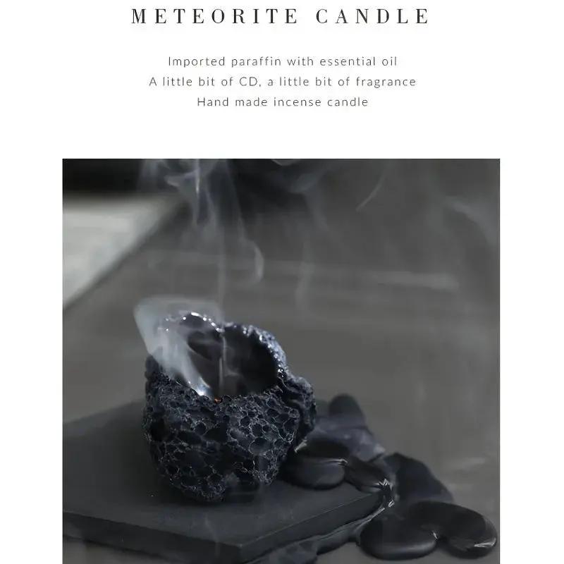 Candles - Meteorite Stone Set by House Of Avana