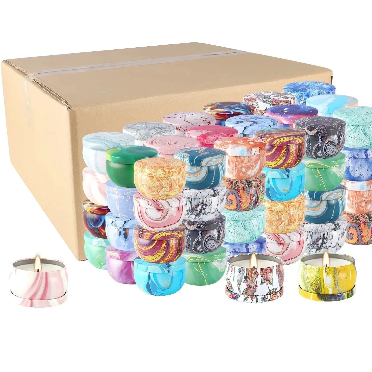Candles - Smokeless Soy Wax Marble Scented by House Of Avana