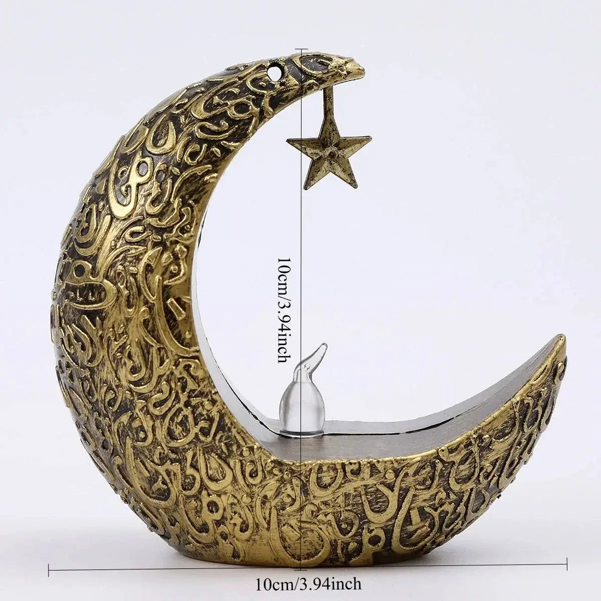 Candlestick - LED Star Moon Style White by House Of Avana