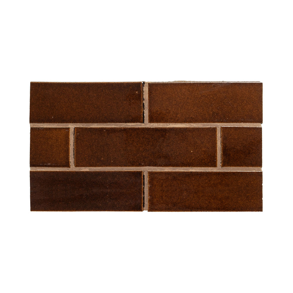 Canela Twist Glossy Glazed Terracotta Tiles 2 1/8x7 1/2 Glazed Terracotta Glossy 4x8 Tiles