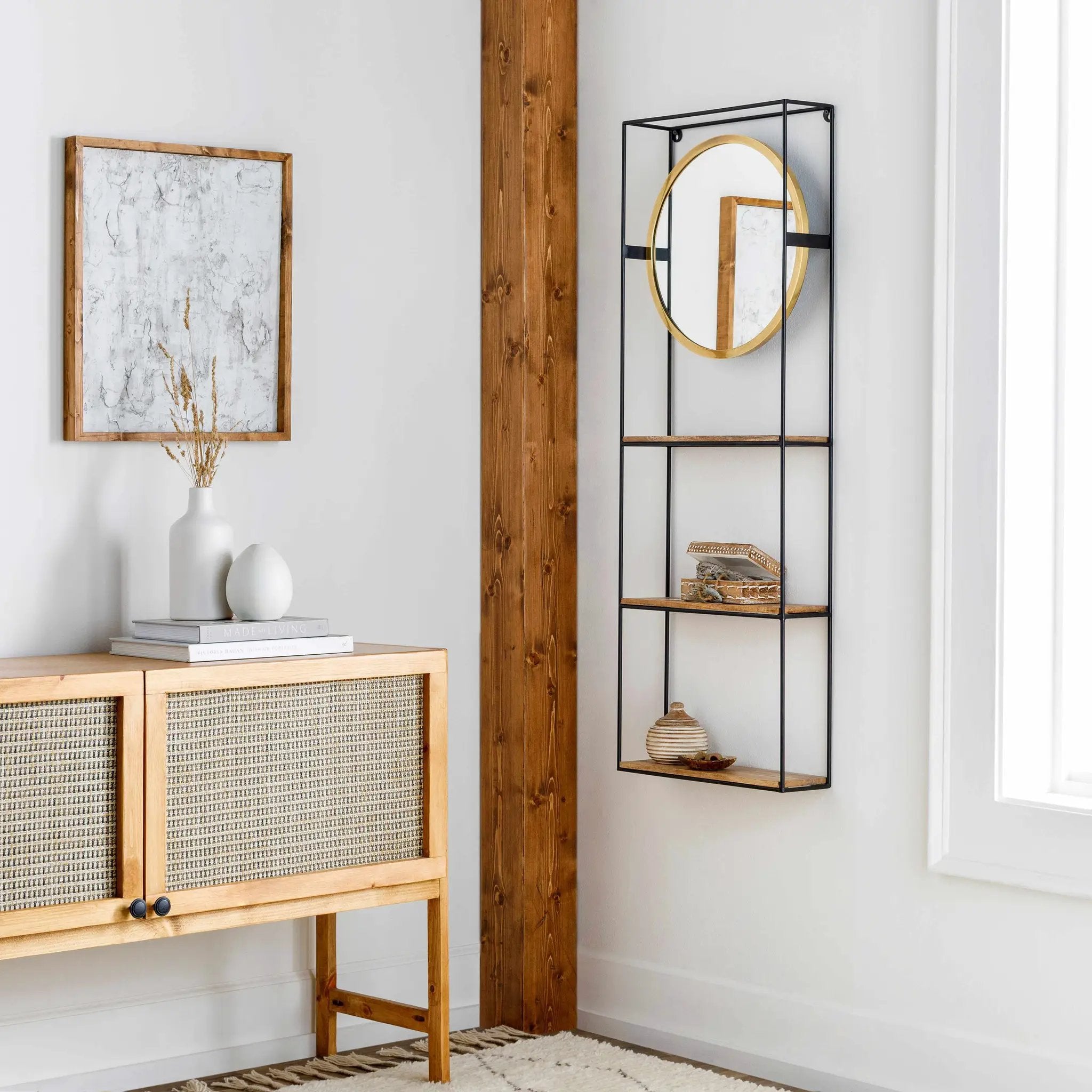 Cantilan Mirror - Clearance by Boutique Rugs