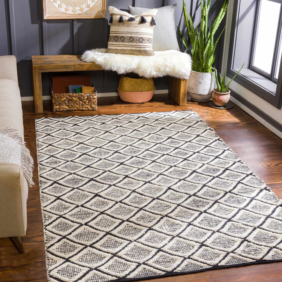 Canturay Jute Carpet - Clearance, installed in a room
