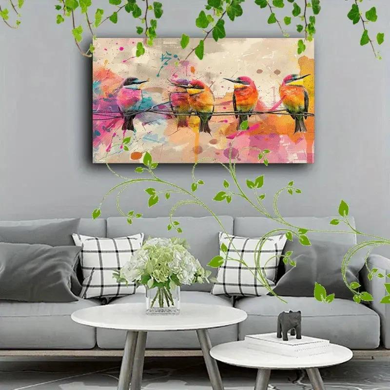 Canvas Painting - Abstract Wooden by House Of Avana