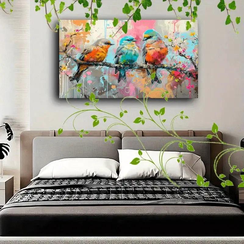 Canvas Painting - Artistic Wooden Colorful by House Of Avana