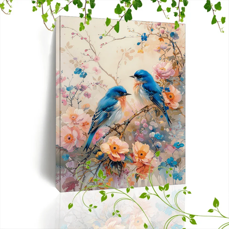 Canvas Painting - Floral Wooden by House Of Avana