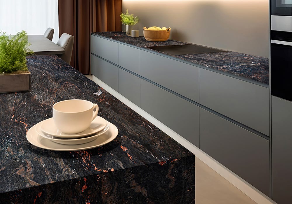 Capolovora Textured Granite Slab Random room scene 2
