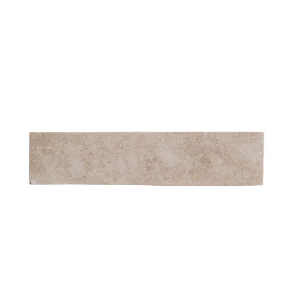 Cappuccino Beige Natural Marble Rectangular Above Counter Vessel Sink 18x21.5 Inch by GobekDesign