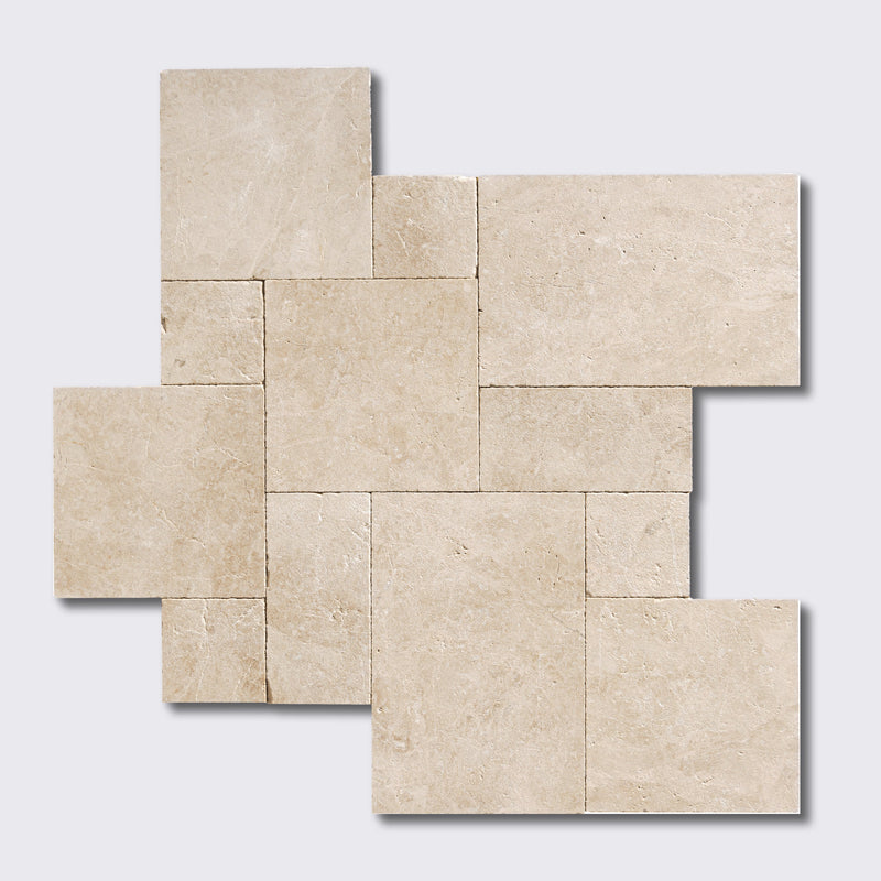 Cappuccino Textura Seal Marble Pavers Versailles Pattern Marble Textura Seal Versailles Pattern Pavers