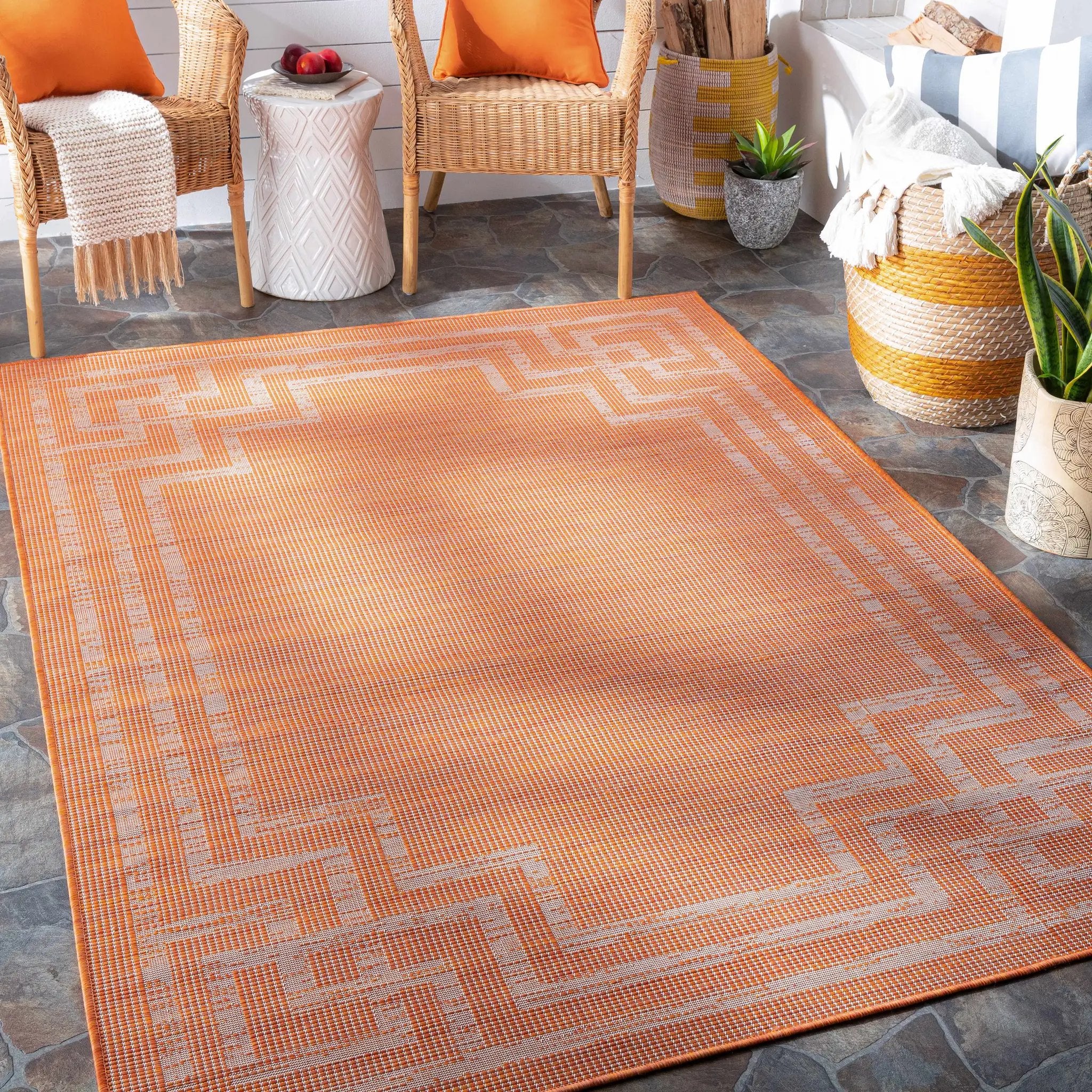 Caravonica Flatweave Outdoor Area Carpet - Clearance by Boutique Rugs
