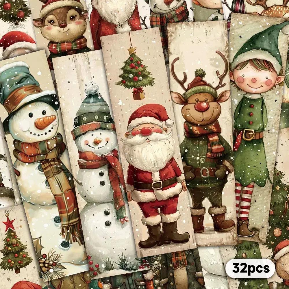 Cardboard Christmas Bookmarks Set with Student and Teacher Designs by House Of Avana