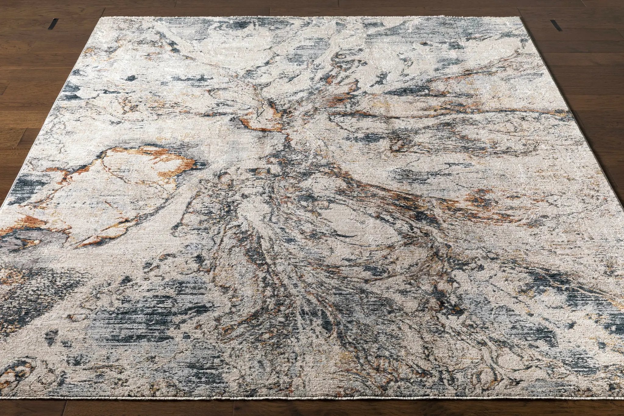 Cardup Beige Marble Rug by Boutique Rugs