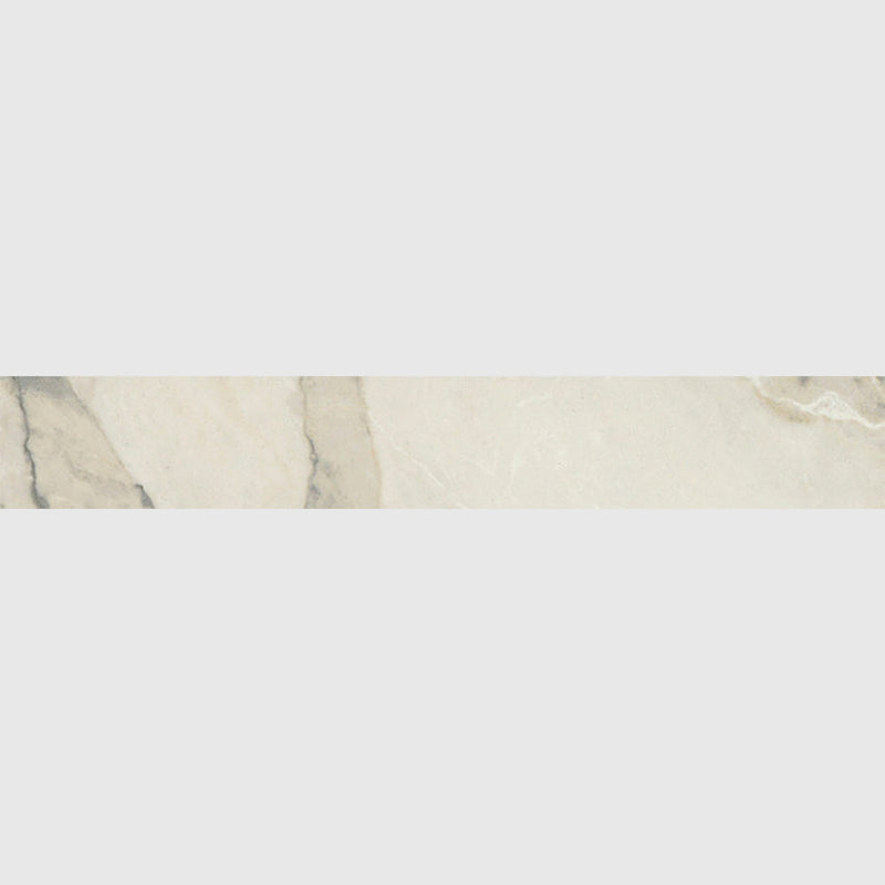 Carrara Arabescato Matte Bullnose Porcelain Moldings 4x24 Porcelain Matte 4x24 Moldings