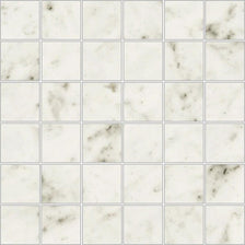 Carrara Blanco Natural 2x2 Marble Look Porcelain Mosaics 12x12