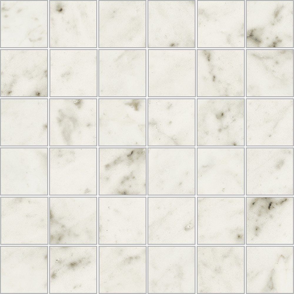 Carrara Blanco Polished 2x2 Marble Look Porcelain Mosaics 12x12 Porcelain Polished 12x12 Mosaics