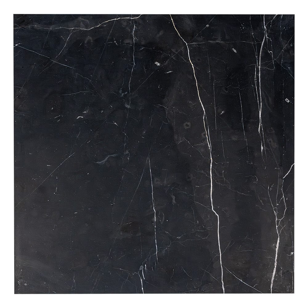 Black, Carrara T Honed Checkerboard Pattern Marble Tiles 12x12 Marble Honed 12x12 Tiles — 1