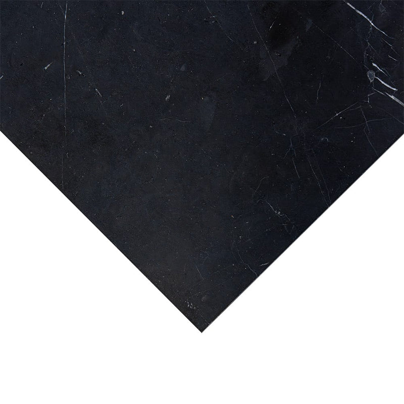 Black, Carrara T Honed Checkerboard Pattern Marble Tiles 12x12 Marble Honed 12x12 Tiles — 3