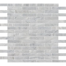 Carrara T Honed 5/8x3 Marble Mosaics 12x12