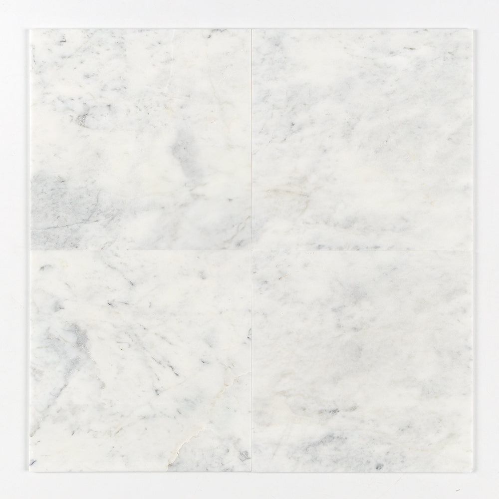 Carrara T Honed Marble Tiles 18x18 Marble Honed 18x18 Tiles — 1