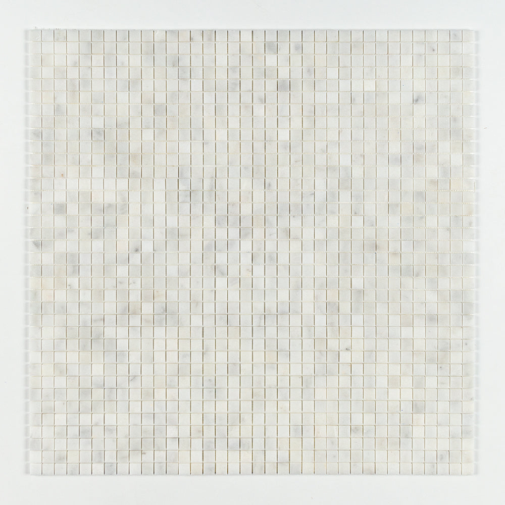 Carrara T Polished 1x1 Marble Mosaics 12x12 Marble Polished 12x12 Mosaics — 1