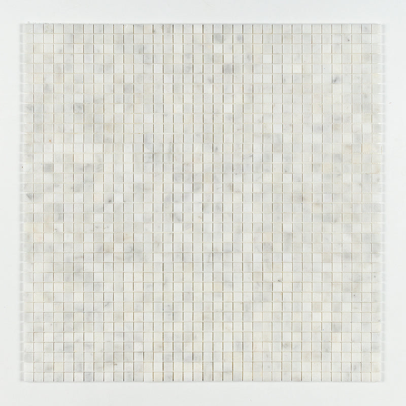Carrara T Polished 1x1 Marble Mosaics 12x12 Marble Polished 12x12 Mosaics — 1