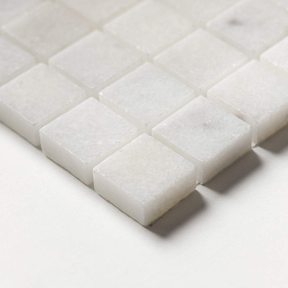 Carrara T Polished 1x1 Marble Mosaics 12x12 Marble Polished 12x12 Mosaics — 4