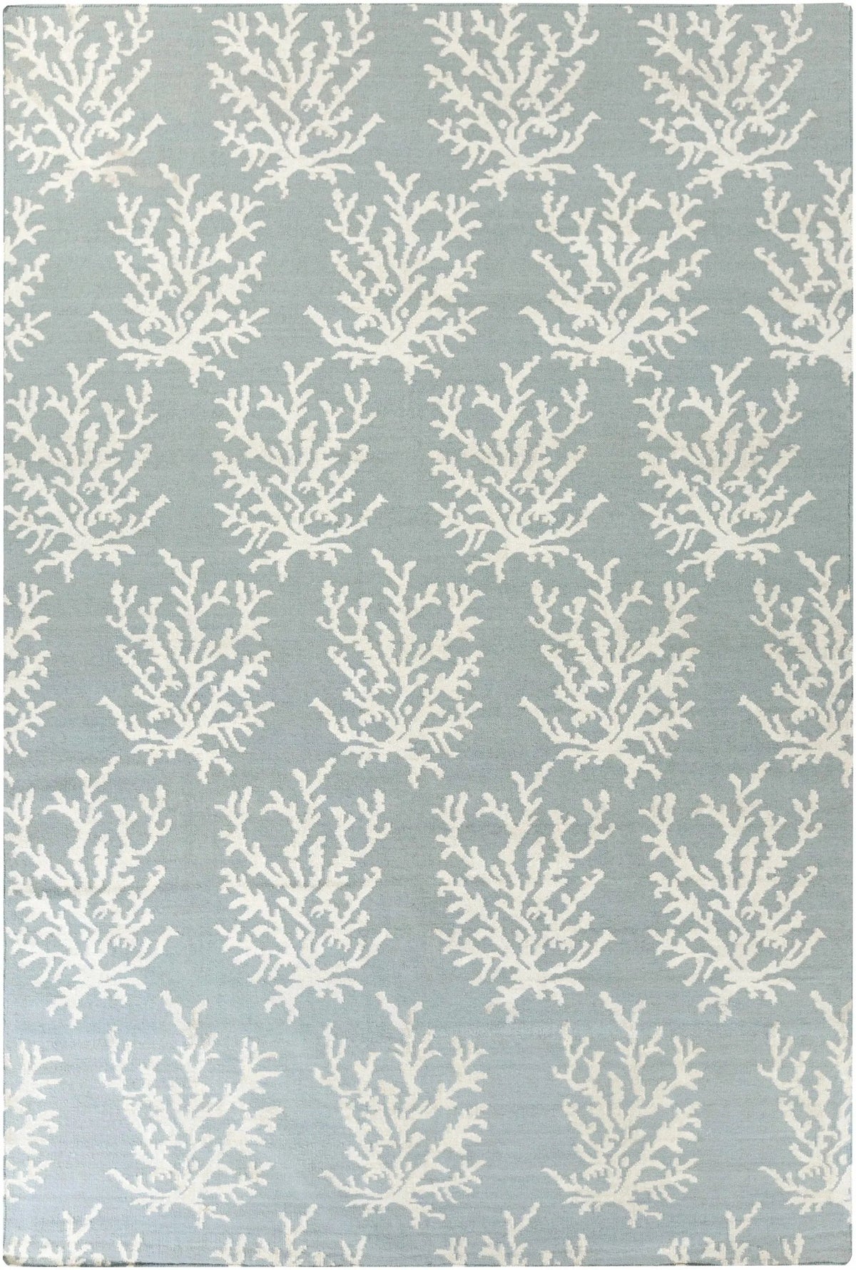 Carversville Ice Blue Botanical Wool Rug - Clearance, photo 7 of 12