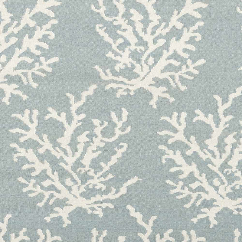 Carversville Ice Blue Botanical Wool Rug - Clearance by Boutique Rugs