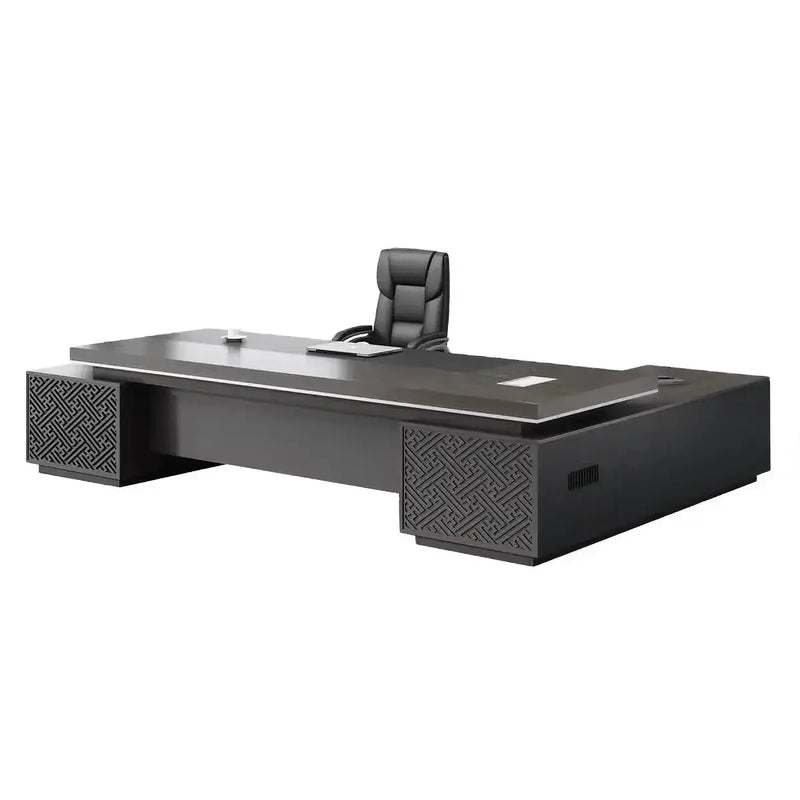 Caspian · Modern L-Shaped Executive Desk by Arc Grove